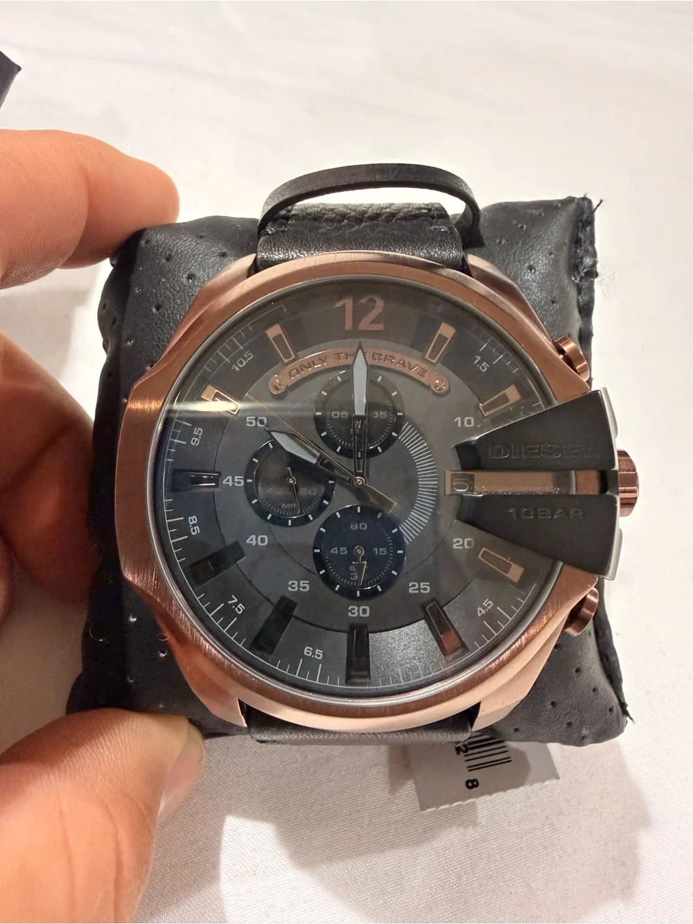 Diesel Black and Rose Gold Men's Chronograph Watch